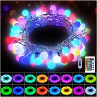 knonew 16 colors 100 led globe string lights 33ft with remote - usb powered multicolor changing twinkle fairy ball light for christmas wedding party, girls bedroom indoor outdoor waterproof decorations логотип