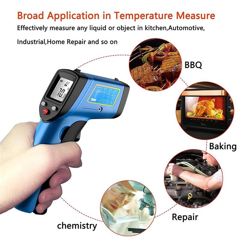 Digital Laser Infrared Thermometer Gun Grill Temperature Oven Cooking  Kitchen IR