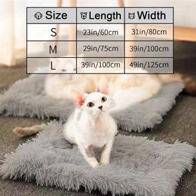 img 3 attached to Blanket Blankets Washable Shaggy Grey（20X30Inch）