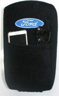 🚗 seat armour kaforx10-15 custom fit ford explorer console cover - officially licensed with embroidered logo - black logo