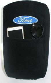 img 2 attached to 🚗 Seat Armour KAFORX10-15 Custom Fit Ford Explorer Console Cover - Officially Licensed with Embroidered Logo - Black