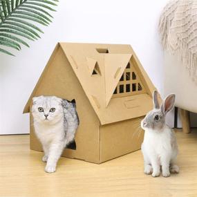 img 4 attached to 🐱 Pawsobility: Reversible Corrugated Cardboard Cat Scratcher Panels - Ultimate Choice for Cats & Kittens, With Busy Box Toy & More - Discover Multiple Styles & Colors!