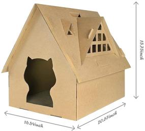 img 3 attached to 🐱 Pawsobility: Reversible Corrugated Cardboard Cat Scratcher Panels - Ultimate Choice for Cats & Kittens, With Busy Box Toy & More - Discover Multiple Styles & Colors!