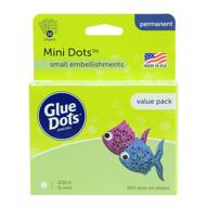 🔖 clear mini dots adhesive value pack sheets, 3/16 inch - glue dots glu32634 logo