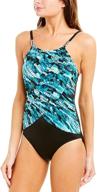 magicsuit swimwear aquarius neckline swimsuit logo