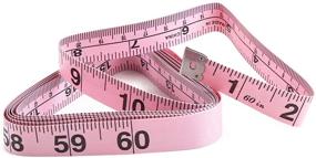 img 2 attached to 📏 Soft Tape Measure Double Scale: Body Sewing Flexible Ruler for Weight Loss, Medical Body Measurement, Sewing, Tailor Craft - Pink