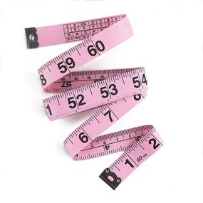 img 4 attached to 📏 Soft Tape Measure Double Scale: Body Sewing Flexible Ruler for Weight Loss, Medical Body Measurement, Sewing, Tailor Craft - Pink