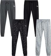 hind girls' sweatpants review: 4-pack active fleece joggers for ages 7-16 logo