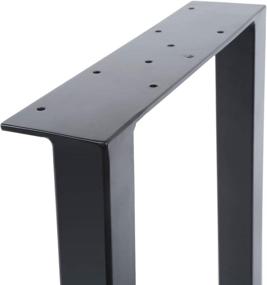 img 2 attached to 🪑 Industrial Metal Coffee Table Legs: TC-Home H-Frame Style 22 inch Set of 2