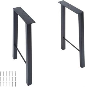 img 4 attached to 🪑 Industrial Metal Coffee Table Legs: TC-Home H-Frame Style 22 inch Set of 2