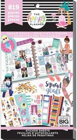 img 3 attached to me & my BIG ideas Sticker Value Pack for Classic Planner - The Happy Planner Scrapbooking Supplies - Squad Goals Theme - Multi-Color & Gold Foil Design - For Projects, Albums, and Planners - 30 Sheets, 819 Stickers