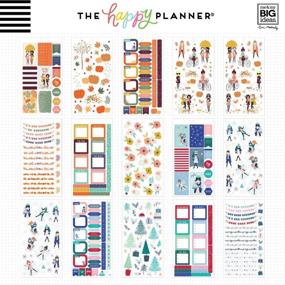 img 1 attached to me & my BIG ideas Sticker Value Pack for Classic Planner - The Happy Planner Scrapbooking Supplies - Squad Goals Theme - Multi-Color & Gold Foil Design - For Projects, Albums, and Planners - 30 Sheets, 819 Stickers