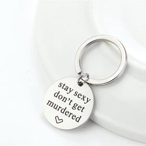 img 2 attached to 🔪 Stainless Steel Keychain-Murdered: A Beloved Choice by Meiligo
