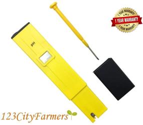 img 3 attached to CityFarmer Digital pH Meter for Hydroponic Nutrient Solution Testing, with 2 Pack Calibration Solution Mixture, Accurate & Reliable Results, Built-in ATC