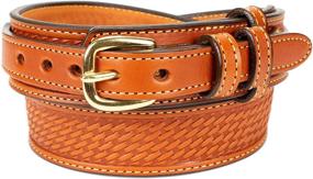 img 4 attached to 👜 Men's Accessories: Black English Bridle Basketweave Ranger