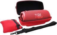 khanka hard travel case replacement for jbl xtreme 3 portable waterproof wireless bluetooth speaker (red) logo