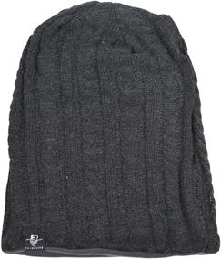 img 2 attached to Hisshe Men's Oversized Slouchy Beanie Cap for Summer and Winter - N010