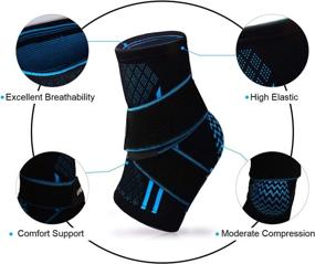 img 2 attached to 🧦 Optimized Plantar Fasciitis Sock: Arch Support, Swelling Relief, Achilles Tendon & Ankle Brace Sleeve with Compression - Effective Joint & Foot Pain Relief, Heel Spurs Reduction - Single