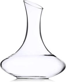 img 4 attached to 🍷 Enhance Your Wine Experience with Culinaire 60 Ounce Large Wine Decanter - Aerator & Crystal Glass Carafe for White and Red Wine - Perfect Bar & Wine Accessory and Thoughtful Gift (1800ml)