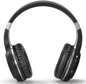 img 2 attached to 🎧 Bluedio H-Turbine Wireless Bluetooth 5.0 Headphones with Powerful Bass, Over-ear Headset, Built-in Microphone - Global Release (Black) [Retail Packaging]