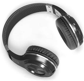 img 3 attached to 🎧 Bluedio H-Turbine Wireless Bluetooth 5.0 Headphones with Powerful Bass, Over-ear Headset, Built-in Microphone - Global Release (Black) [Retail Packaging]