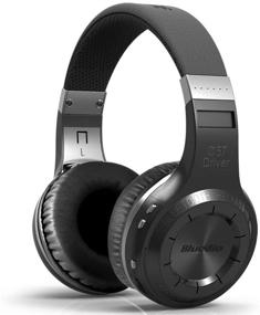 img 4 attached to 🎧 Bluedio H-Turbine Wireless Bluetooth 5.0 Headphones with Powerful Bass, Over-ear Headset, Built-in Microphone - Global Release (Black) [Retail Packaging]