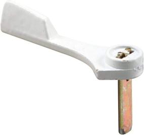img 2 attached to 🚪 White Painted Sliding Door Latch Lever - Prime-Line E 2162, Diecast Turn with Steel Tailpiece (Pack of 1)
