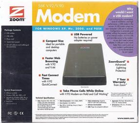 img 3 attached to 📠 Zoom 3090-00-00 V.92 / V.44 USB External Controllerless Fax Modem: High-Speed Connectivity and Easy Installation