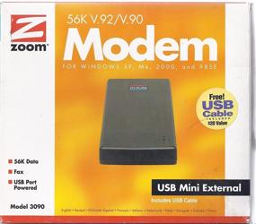 img 4 attached to 📠 Zoom 3090-00-00 V.92 / V.44 Внешний факс-модем без контроллера USB: высокоскоростное подключение и легкая установка