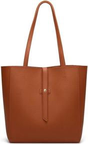 img 4 attached to Dreubea Leather Satchel Shoulder Bag - Women's Handbags and Wallets