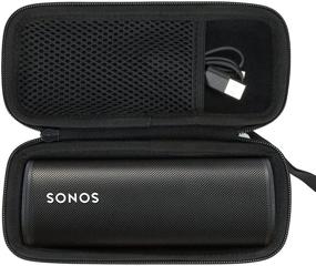 img 4 attached to 🔊 Жесткий чехол Khanka для путешествий: умный Bluetooth-динамик Sonos Roam, идеальная замена (внутри черный)