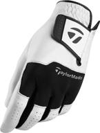 🏌️ premium all-leather golf glove for men by taylormade - stratus model logo