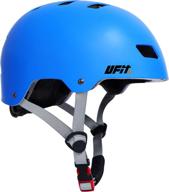 adjustable protective helmet for scooter cycling roller skate - uniquefit kids & adults, age 5+ logo