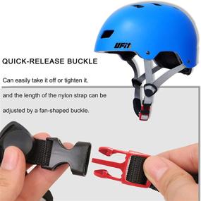 img 2 attached to Adjustable Protective Helmet for Scooter Cycling Roller Skate - UniqueFit Kids & Adults, Age 5+