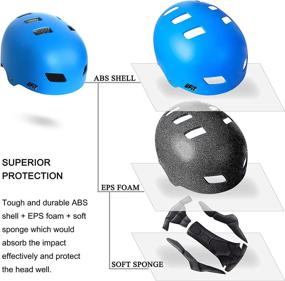 img 3 attached to Adjustable Protective Helmet for Scooter Cycling Roller Skate - UniqueFit Kids & Adults, Age 5+