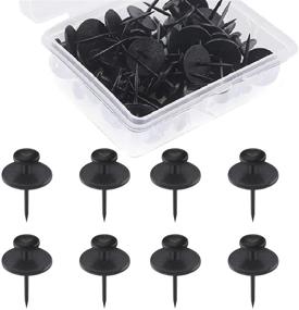 img 4 attached to DINGEE Small Double-Headed Picture Hangers Nails - Black 20 Pack for 🖼️ Hanging Pictures and Decorative Picture Hook - Perfect for Home Office Photo Hanging