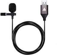 🎙️ maono usb петличный микрофон: высококачественный штекерный микрофон для пк, mac, youtube, skype, подкастинга, игр, au-ul10. логотип