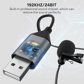 img 1 attached to 🎙️ MAONO USB Петличный микрофон: высококачественный штекерный микрофон для ПК, Mac, YouTube, Skype, подкастинга, игр, AU-UL10.