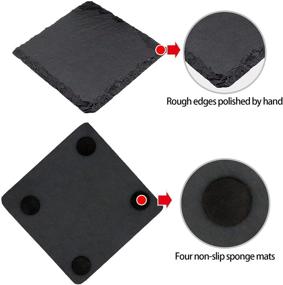 img 1 attached to 🍽️ Kitchen Coasters Holder with VIBRATITE Anti-Scratch Technology