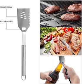 img 2 attached to 🔥 Home-Complete HC-1000 BBQ Accessories: 16PC Grill Set with Case – Perfect Father’s Day, Wedding, or Anniversary Gift – Silver Barbecue Tools