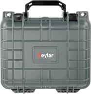 💼 eylar small 10.62" deep waterproof camera case with foam - tsa approved - gray logo