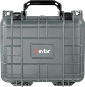 img 1 attached to 💼 Eylar Small 10.62" Deep Waterproof Camera Case with Foam - TSA Approved - Gray