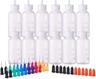 🧴 benecreat 12-pack 1oz multi purpose diy precision tip applicator bottles set with 24 tips & caps - perfect for quilling, glue, and oiling tasks logo