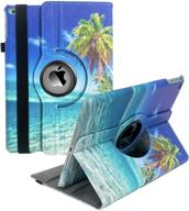 🌴 360 degree rotating ipad air case cover – auto wake/sleep ipad case for apple ipad 9.7 inch 2018/2017 (coconut trees) – perfect fit for 6th/5th generation ipads logo