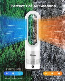 img 2 attached to 🔥 Powerful and Versatile 1000W Ceramic Space Heater: Fast Heating, Remote Control, 3 Modes, Overheating & Tip-Over Protection, 9H Timer, 80° Oscillation – Ideal for Office and Bedroom