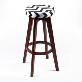 img 4 attached to Барный стул из современной деревянной ткани Nottingham