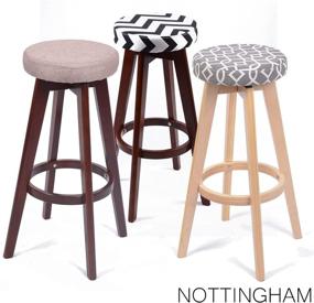 img 1 attached to Барный стул из современной деревянной ткани Nottingham