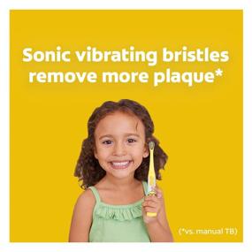 img 2 attached to 🦷 Colgate Minions Kids Battery Powered Toothbrush, Extra Soft Bristles, 1 Count (Color May Vary)
