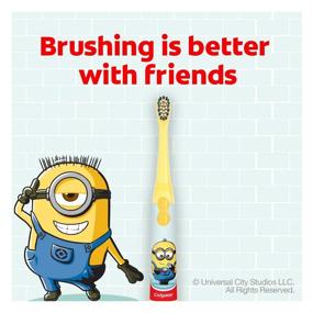 img 3 attached to 🦷 Colgate Minions Kids Battery Powered Toothbrush, Extra Soft Bristles, 1 Count (Color May Vary)