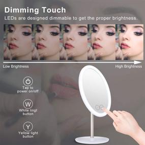 img 3 attached to 90°Rotation Rechargeable Magnification Countertop Detachable